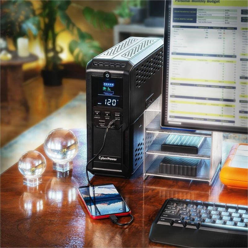 CyberPower Intelligent LCD UPS CP1350AVRLCD3 1350VA Mini-tower UPS - Thumbnail 5