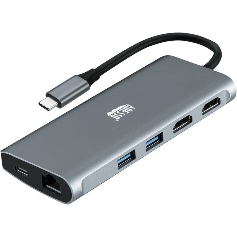 Adesso 9-in-1 USB-C Multi-Port Docking Station (TAA Compliant) - Thumbnail 1