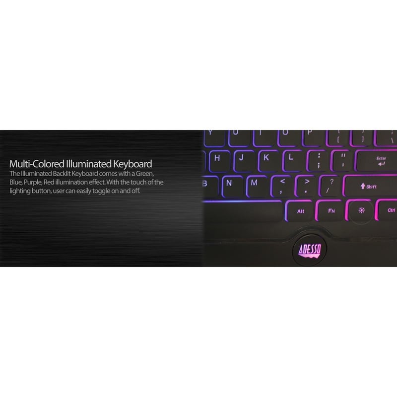 Adesso EasyTouch 137CB Illuminated Gaming Keyboard & Mouse Combo