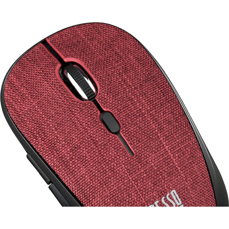Adesso iMouse S80R - Wireless Fabric Optical Mini Mouse (Red) - Thumbnail 2