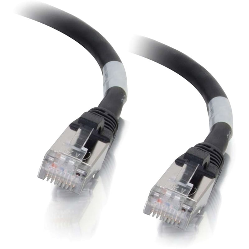 C2G 3ft Cat6a Unshielded Ethernet Cable Cat 6a Network Patch Cable - Black - Thumbnail 1