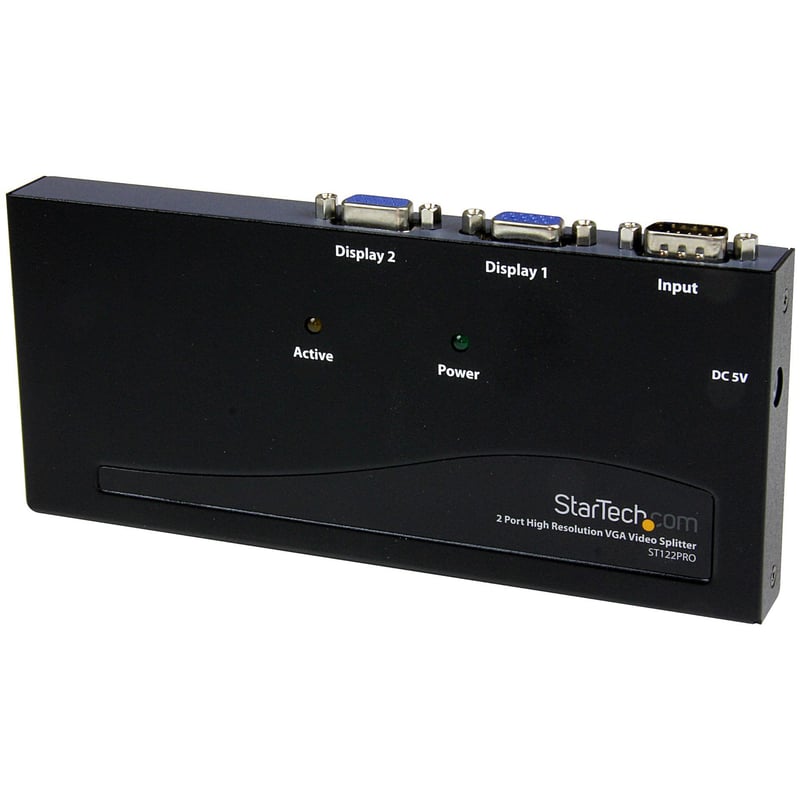StarTech.com 2 Port High Resolution VGA Video Splitter - 350 MHz - Thumbnail 1