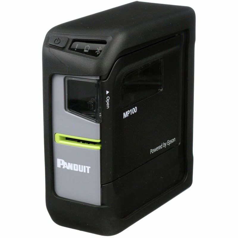 Panduit PXE MP100 Industrial Thermal Transfer Printer - Portable - Label Print - USB - Bluetooth - Black, Gray - Thumbnail 1