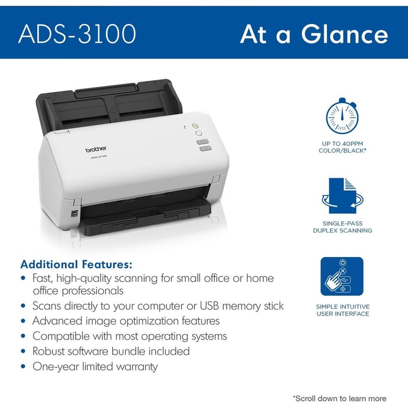 ADS-3100 DESKTOP SCANNER ADS-3100 DESKTOP SCANNER - Thumbnail 3