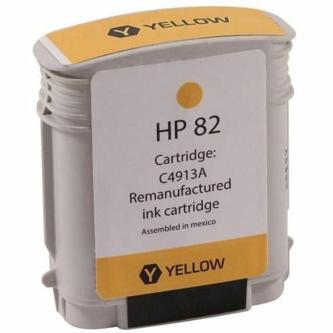 WF Remanufactured High Yield Yellow Wide Format Ink Cartridge for HP 82 (C4913A) - Thumbnail 1