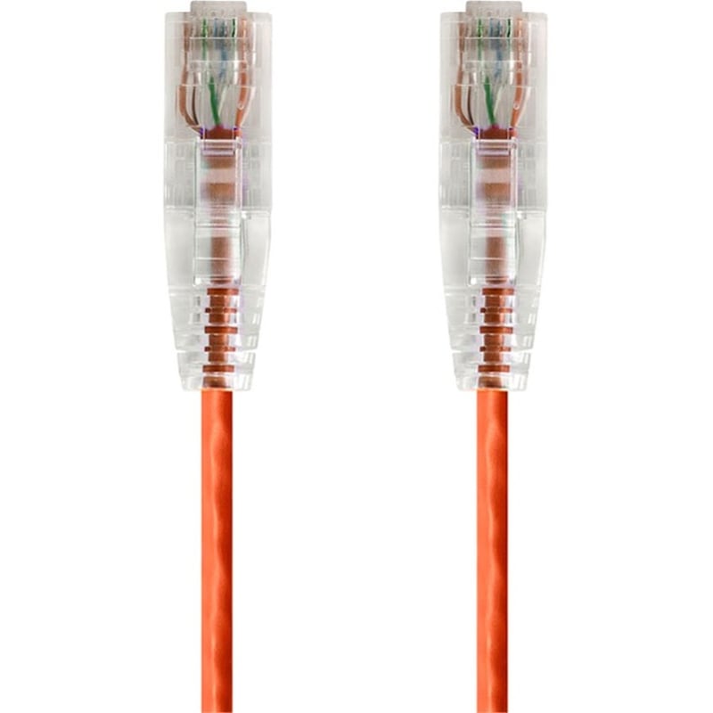 SLIMRUN CAT6 UTP CABLE-3FT ORANGE - Thumbnail 1