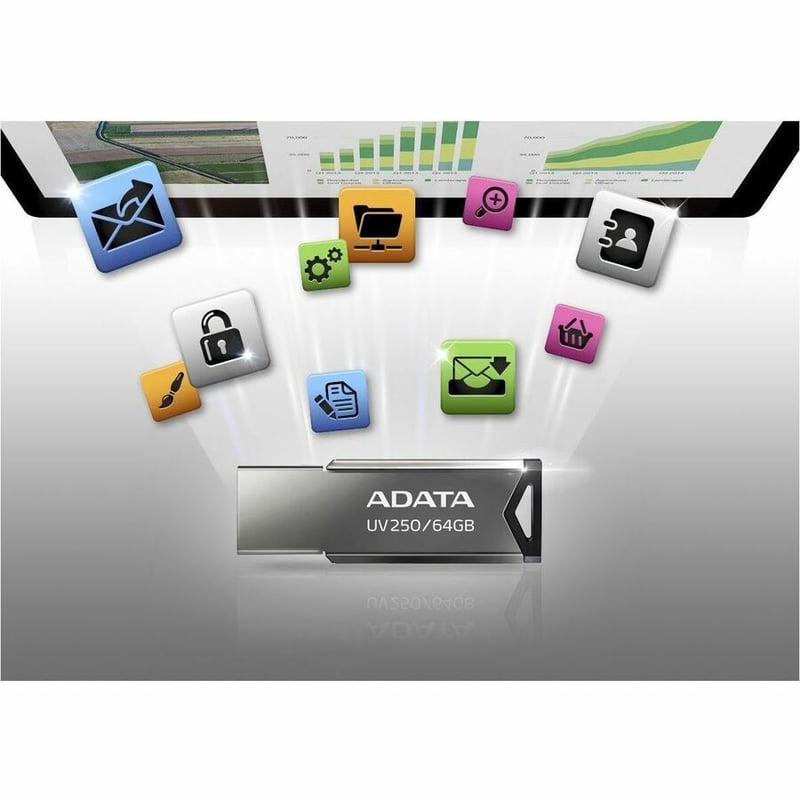 Adata Classic UV250 64GB USB 2.0 Flash Drive - Thumbnail 3