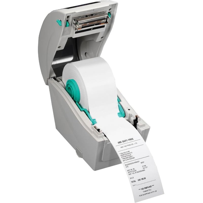Printronix Auto ID TDP-225 Desktop, Healthcare, Retail, Asset Tracking Direct Thermal Printer - Monochrome - Wall Mount - Label Print - USB - USB Host - Serial - With Cutter - Thumbnail 2