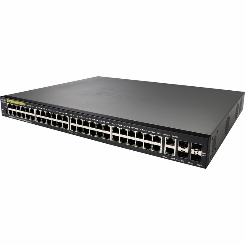 CISCO SG350-52P 52-PORTGIGABITPOEMANAGEDSWITCHREMANUFACTURED - Thumbnail 3