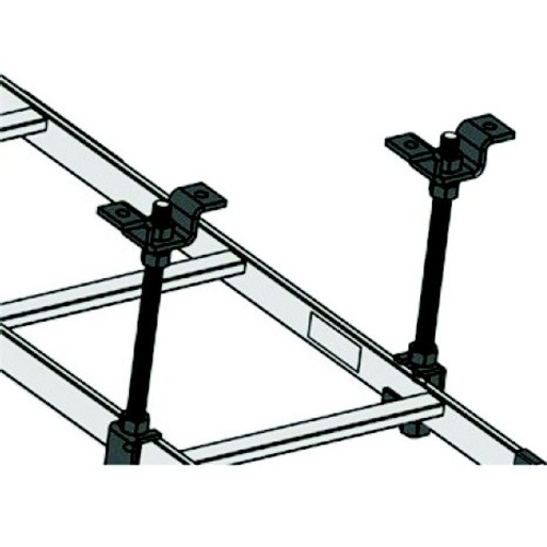 Middle Atlantic Ceiling Mount for Cable Ladder - Black - Thumbnail 1