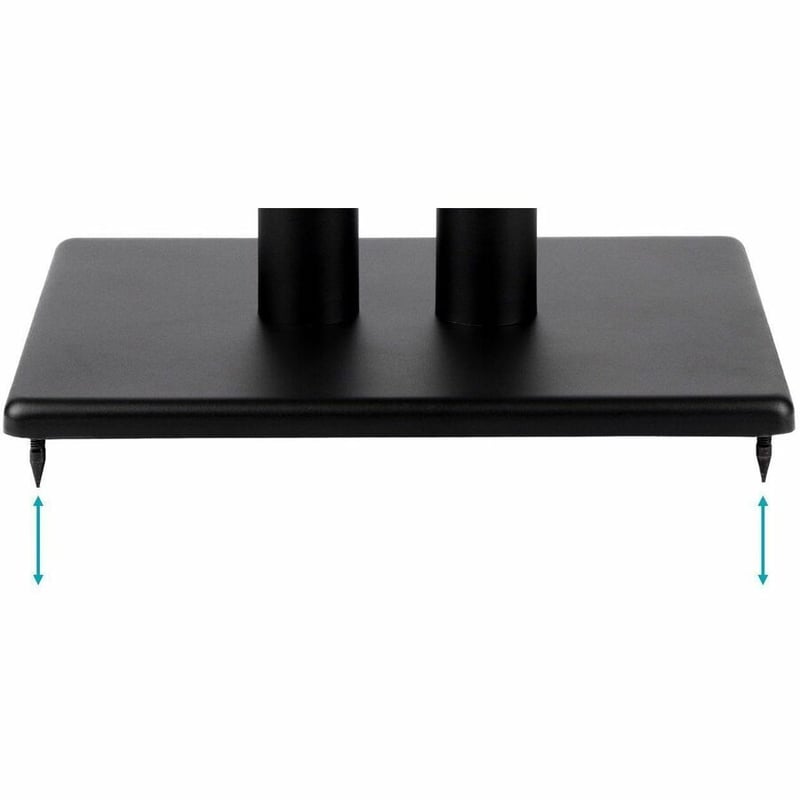 MONOLITH BY MONOPRICE 28IN STEEL SPEAKER STAND WITH ADJUSTABLE TOP PLATE (EACH) - Thumbnail 3