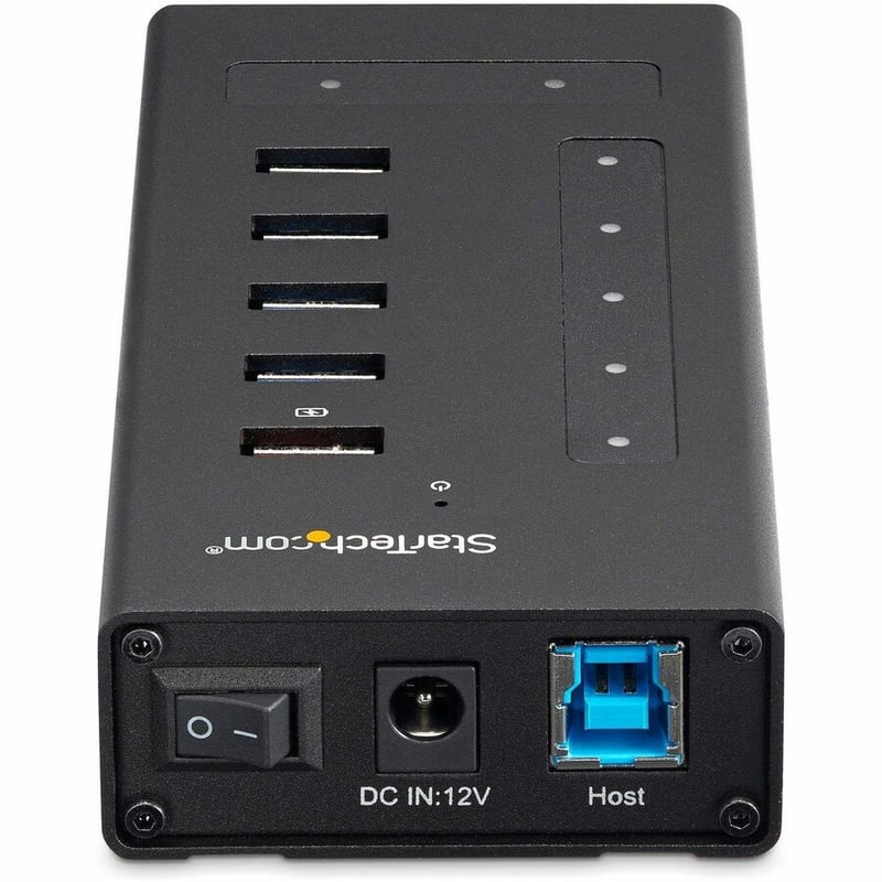 StarTech.com 7 Port USB C Hub - 2x USB-C & 5x USB-A - Mountable Metal USB 3.0 Type-C Hub - 5Gbps USB 3.2 Gen 1 - Self Powered - BC 1.2 - Thumbnail 5