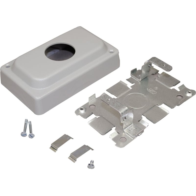 Wiremold Mounting Box for Cable Raceway, Receptacle