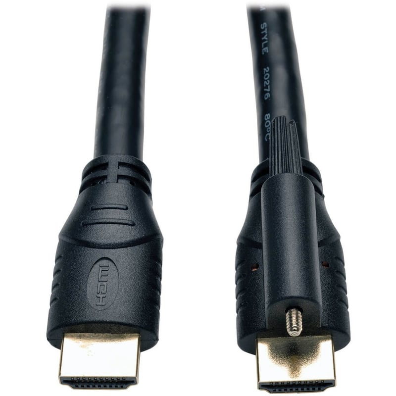 Eaton Tripp Lite Series High Speed HDMI Cable with Ethernet and Locking Connector, UHD 4K, 24AWG (M/M), 10 ft. (3.05 m) - Thumbnail 1