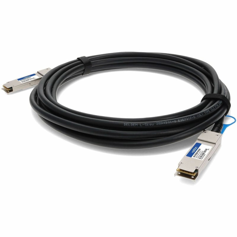 AddOn Dell Force10® CBL-QSFP-40GE-PASS-3M to Multiple OEM Compatible TAA Compliant 40GBase-CU QSFP+ to QSFP+ Direct Attach Cable (Passive Twinax, 3m) - Thumbnail 1