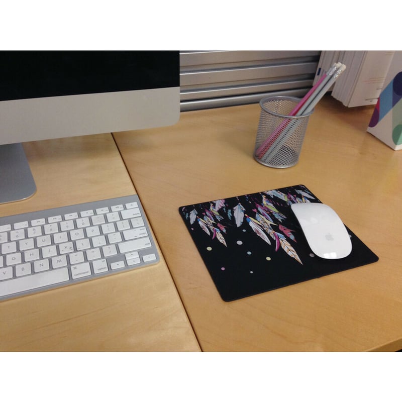 OTM Hipster Prints Black Mouse Pad, Dream Catcher Color - Thumbnail 2