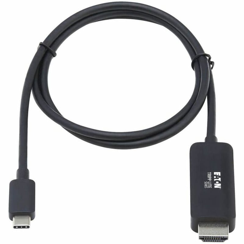 Tripp Lite by Eaton USB-C to HDMI Adapter Cable (M/M) 4K 4:4:4 Thunderbolt 3 Compatible Black 3 ft. (0.9 m) - Thumbnail 2