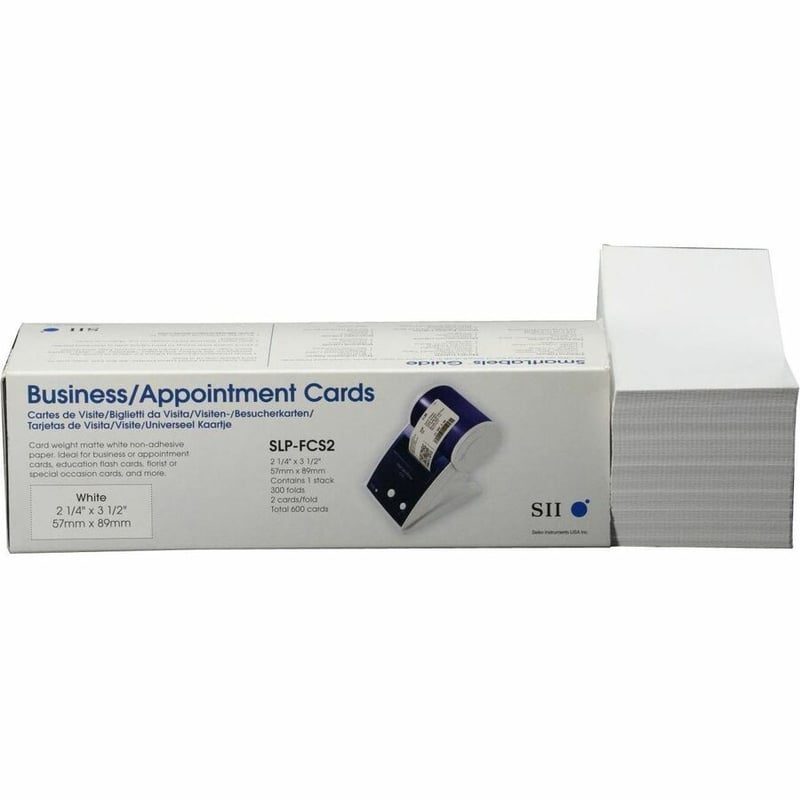Seiko Business Card / Appointment Cards Fan Fold Stock - Thumbnail 3