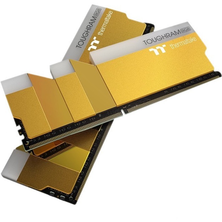 Thermaltake TOUGHRAM RGB Memory DDR4 3600MHz 16GB (8GB x2)-Metallic Gold - Thumbnail 2