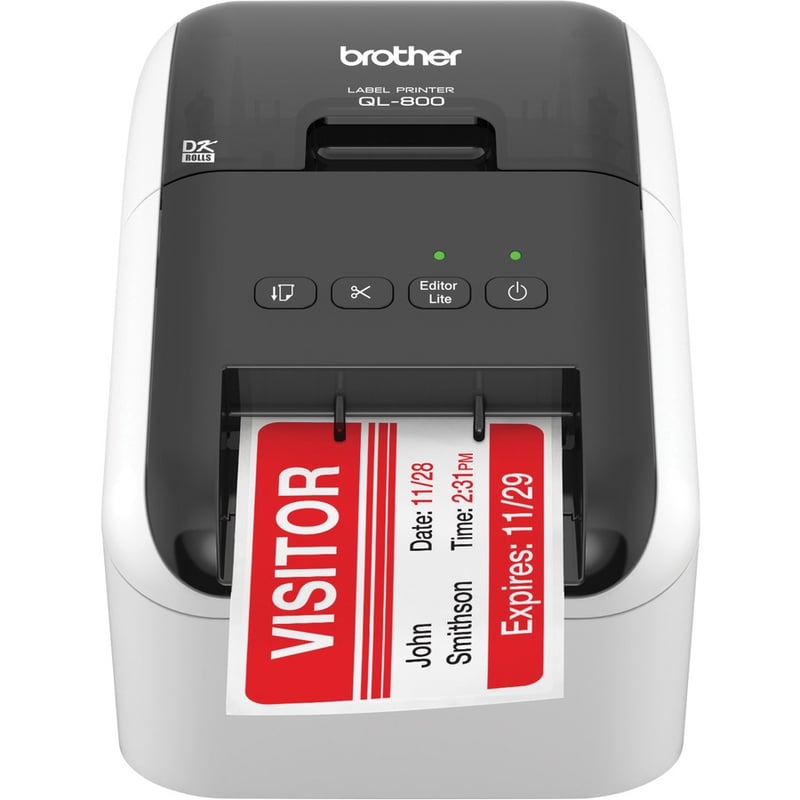 Brother QL-800 Label Printer - Direct Thermal - Monochrome - Thumbnail 4