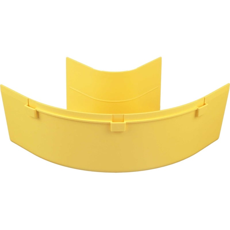 Panduit FiberRunner Horizontal Right-Angle, 90, 4x4, Yellow - Thumbnail 4