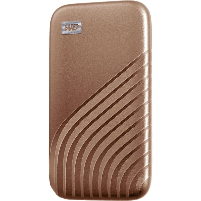 WD My Passport WDBAGF0010BGD-WESN 1 TB Portable Solid State Drive - External - Gold - Thumbnail 2
