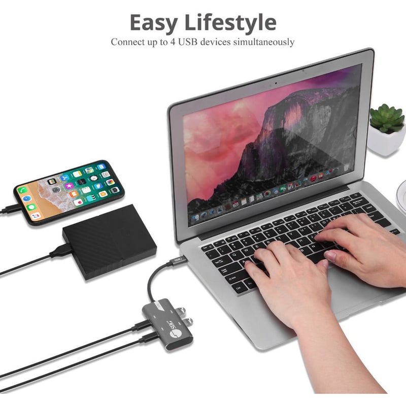 SIIG 4-Port USB 3.1 Gen 2 10G Hub - 2A2C - Thumbnail 4