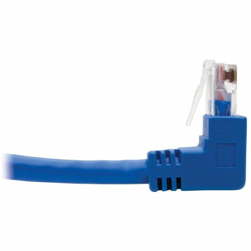 Tripp Lite by Eaton Up/Down-Angle Cat6 Gigabit Molded UTP Ethernet Cable (RJ45 Up-Angle M to RJ45 Down-Angle M) Blue 4 ft. (1.22 m) - Thumbnail 4