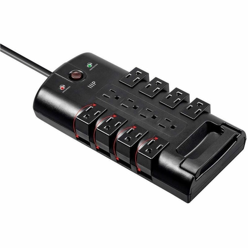 ROTATING POWER BLOCK 10FT - 12 OUTLET - Thumbnail 3