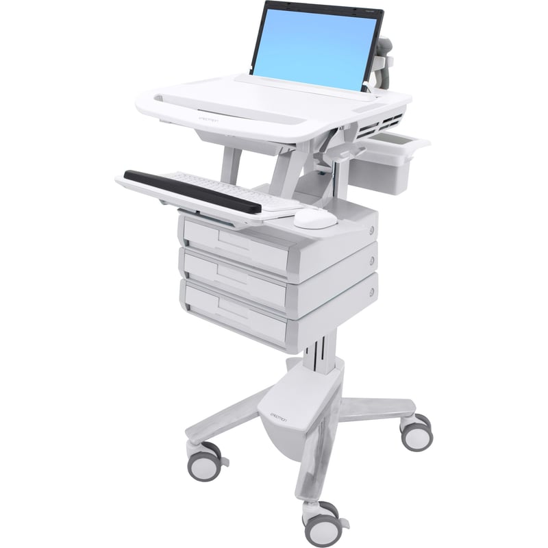 Ergotron StyleView Laptop Cart, 3 Drawers (1x3)
