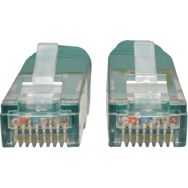 Eaton Tripp Lite Series Cat6 Gigabit Molded (UTP) Ethernet Cable (RJ45 M/M), PoE, Green, 25 ft. (7.62 m) - Thumbnail 2