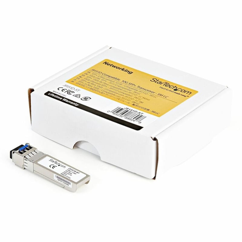 StarTech.com HPE J9151D Compatible SFP+ Module 10GBASE-LR 10GE Gigabit Ethernet SFP+ 10GbE Single Mode (SMF) Fiber Optic Transceiver 10km - Thumbnail 3