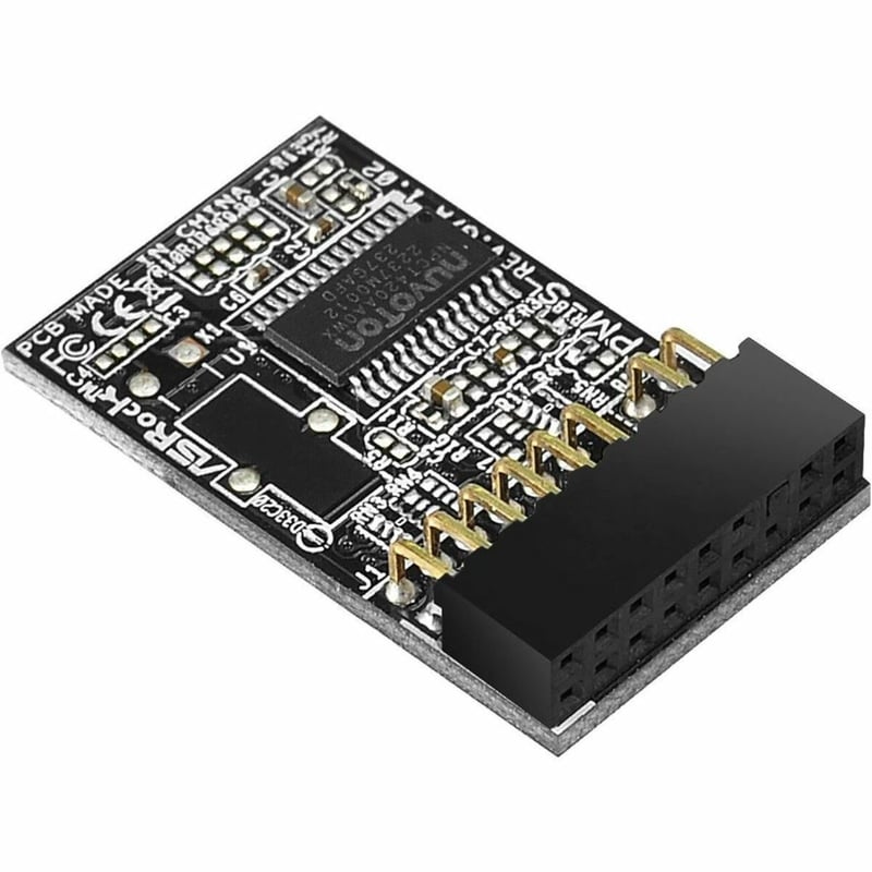 ASROCK RACK TPM2-S ACCESSORY TPM 2.0 MODULE TPM MODULE NUVOTON NPCT650/ INFINEON - Thumbnail 1