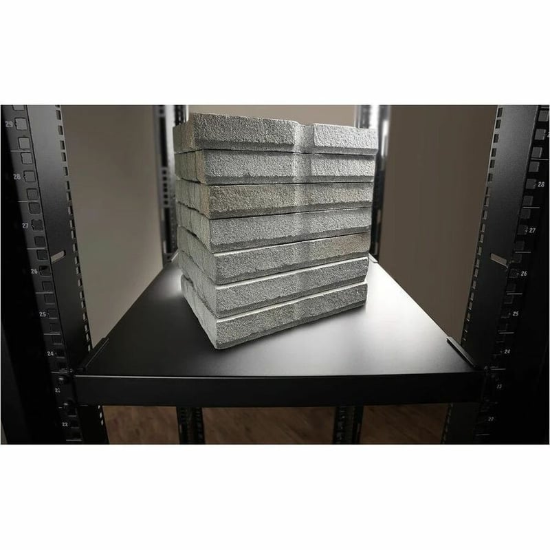 ADJUSTABLE DEPTH FIXED SERVER RACK CABINET SHELF - HEAVY DUTY