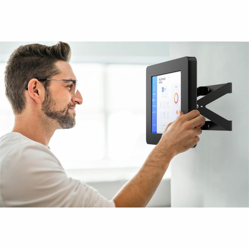 CTA Digital Full Rotation Desk Mount with Universal Security Enclosure (Black) - Thumbnail 5