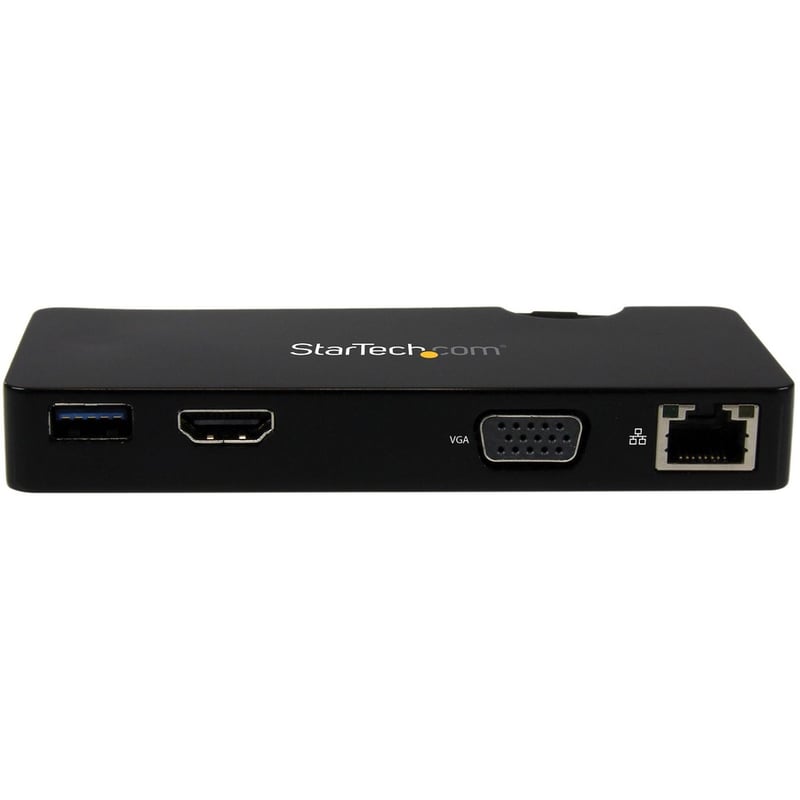 StarTech.com Travel Docking Station for Laptops - HDMI or VGA - USB 3.0 - Portable Universal Laptop Mini Dock - Thumbnail 2