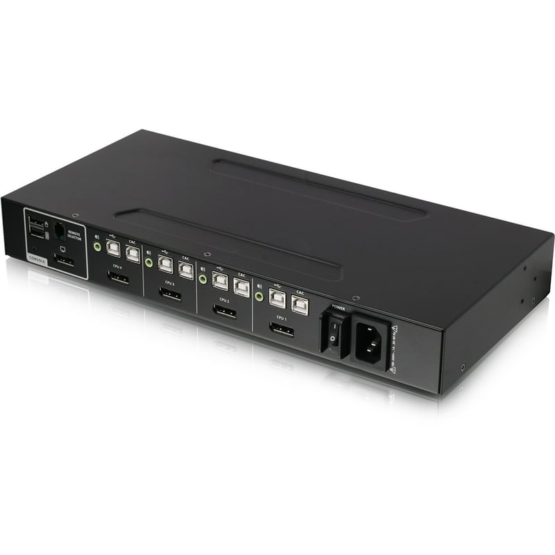 IOGEAR 4-Port Single View DisplayPort KVM Switch w/Audio and CAC support - Thumbnail 3