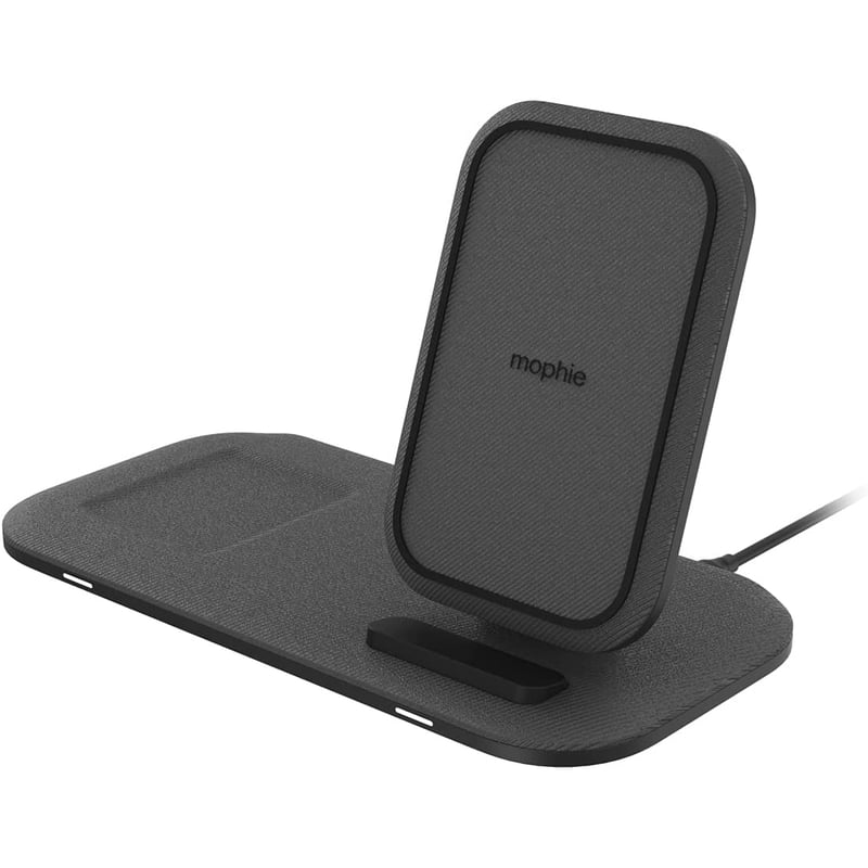 mophie wireless charging stand+ with USB-A port for Qi-enabled Devices - Thumbnail 1