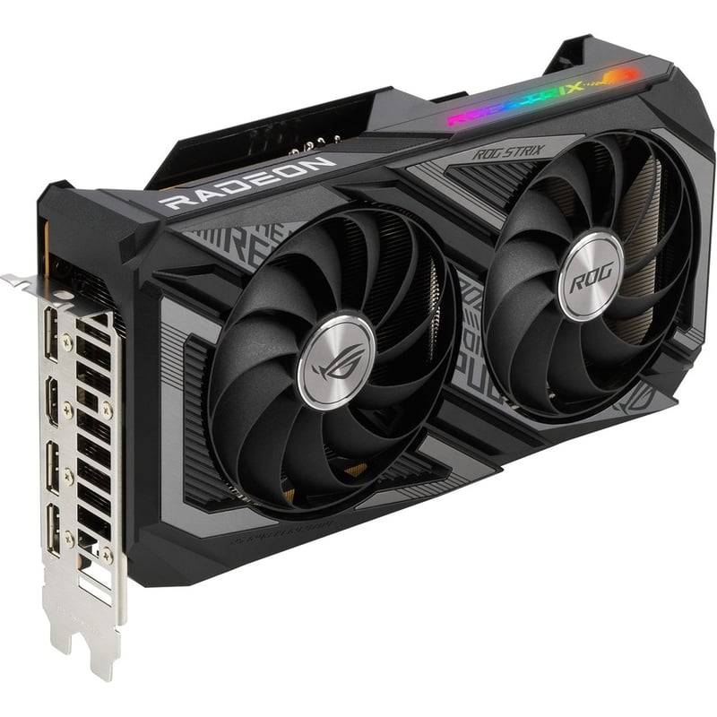 Asus ROG AMD Radeon RX 6600 XT Graphic Card - 8 GB GDDR6 - Thumbnail 4