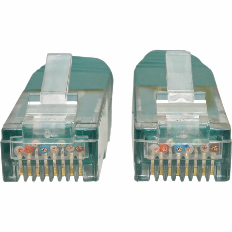 Eaton Tripp Lite Series Cat6 Gigabit Molded (UTP) Ethernet Cable (RJ45 M/M), PoE, Green, 1 ft. (0.31 m) - Thumbnail 2
