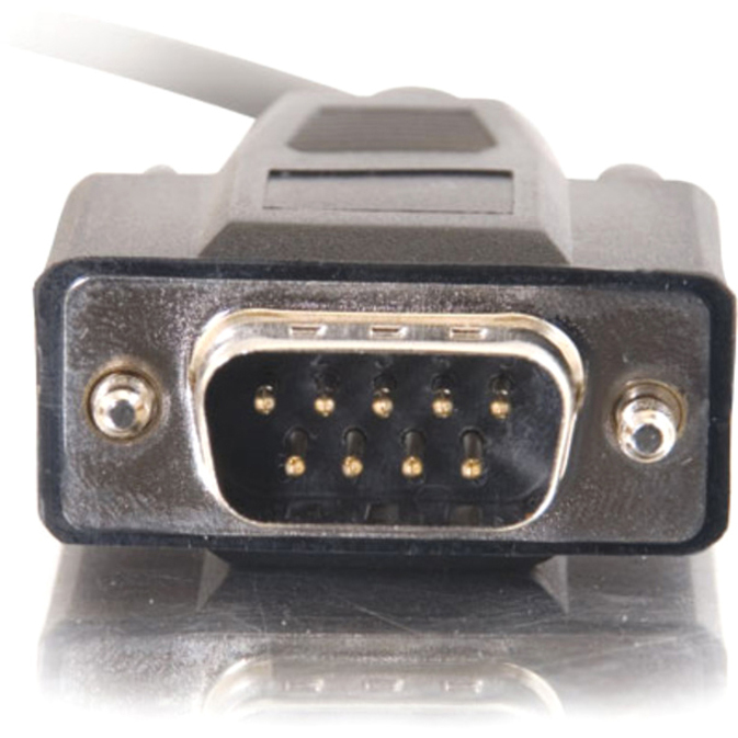 3FT (0.9M) DB9 M/M SERIAL RS232 CABLE - BLACK - Thumbnail 2