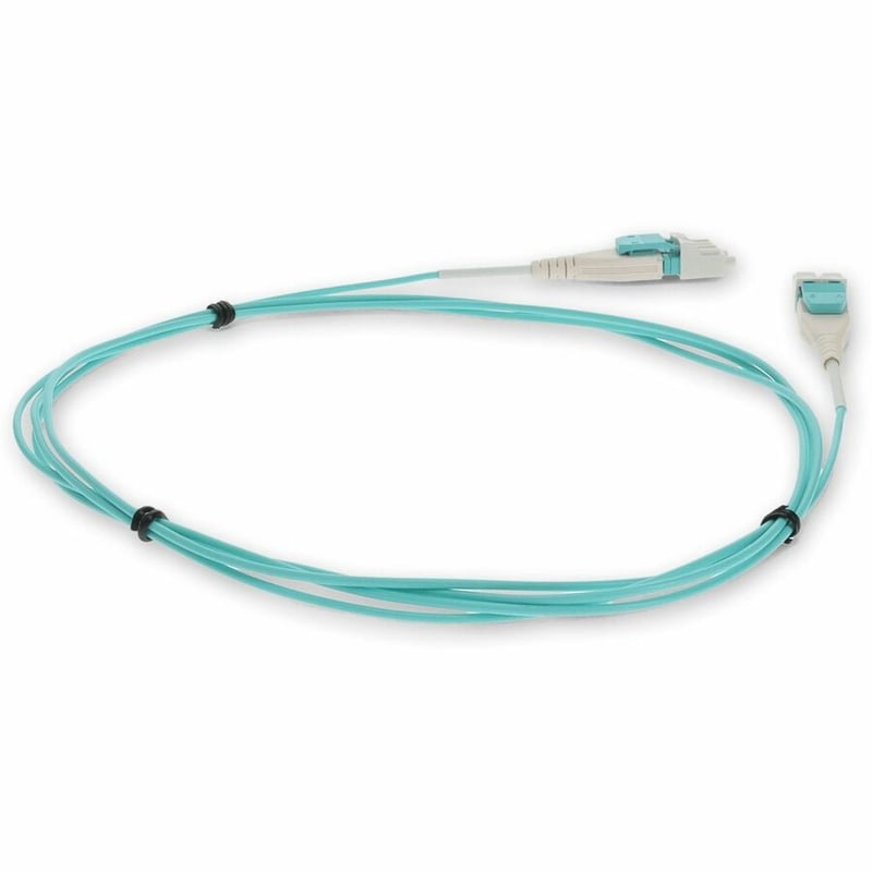 AddOn 5m LC to LC Field Modifiable Aqua OM4 Duplex OFNR (Riser-Rated) Fiber Patch Cable - Thumbnail 5