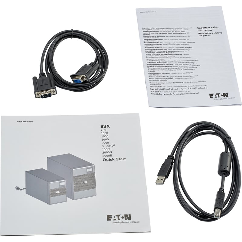 Eaton 9SX 1000VA 900W 120V Online Double-Conversion UPS - 6 NEMA 5-15R Outlets, Cybersecure Network Card Option, Extended Run, Tower - Thumbnail 4
