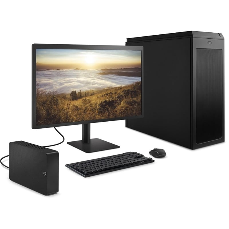 Seagate Expansion STKP12000400 12 TB Portable Hard Drive - 3.5" External - Black