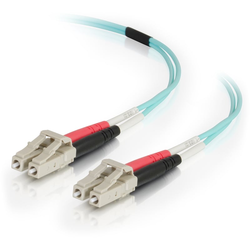 10M FIBER OPTIC MMF OM4 LC/LC 50/125 DUPLEX PVC CABLE - Thumbnail 1