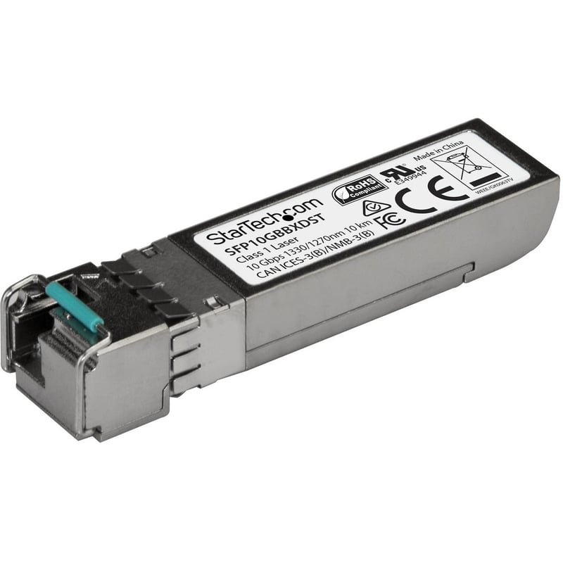 StarTech MSA Uncoded SFP+ Transceiver Module - 10GBASE-BX - 10 GbE Gigabit Ethernet BiDi Fiber (SMF) - Thumbnail 1