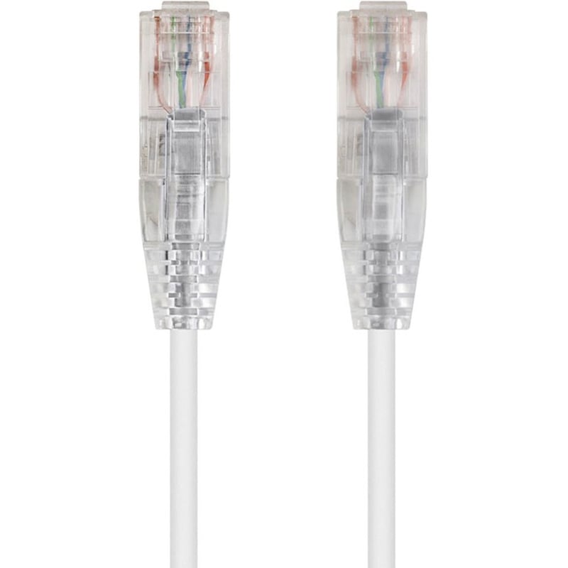 SLIMRUN CAT6 UTP CABLE-1FT WHITE - Thumbnail 1