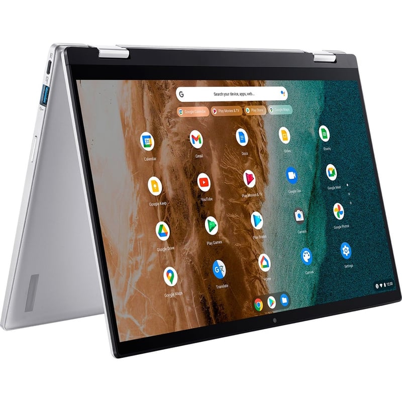 Acer Chromebook Spin 514 CP514-2H CP514-2H-56QM 14" Touchscreen Convertible 2 in 1 Chromebook - Full HD - Intel Core i5 11th Gen i5-1140G7 - 8 GB - 256 GB SSD - English (US) Keyboard - Pure Silver - Thumbnail 3