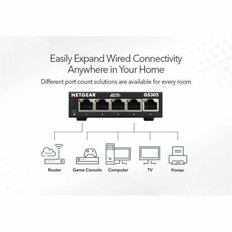 Netgear GS305 Ethernet Switch - Thumbnail 4