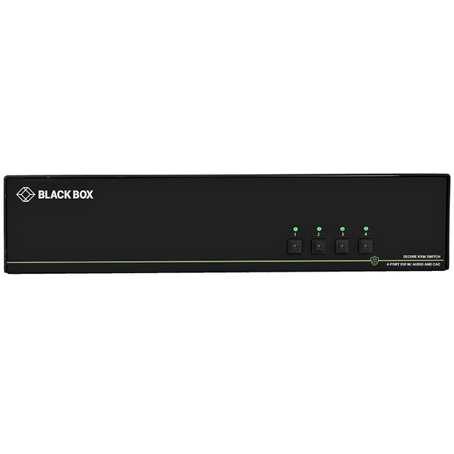 Black Box Secure KVM Switch, DVI-I, 4-Port, CAC NIAP 3.0 (Quad Head) - Thumbnail 1